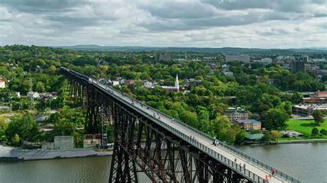 pedestrian bridge across hudson.